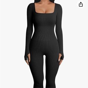 OQQ Long Sleeve Jumpsuit Size Small